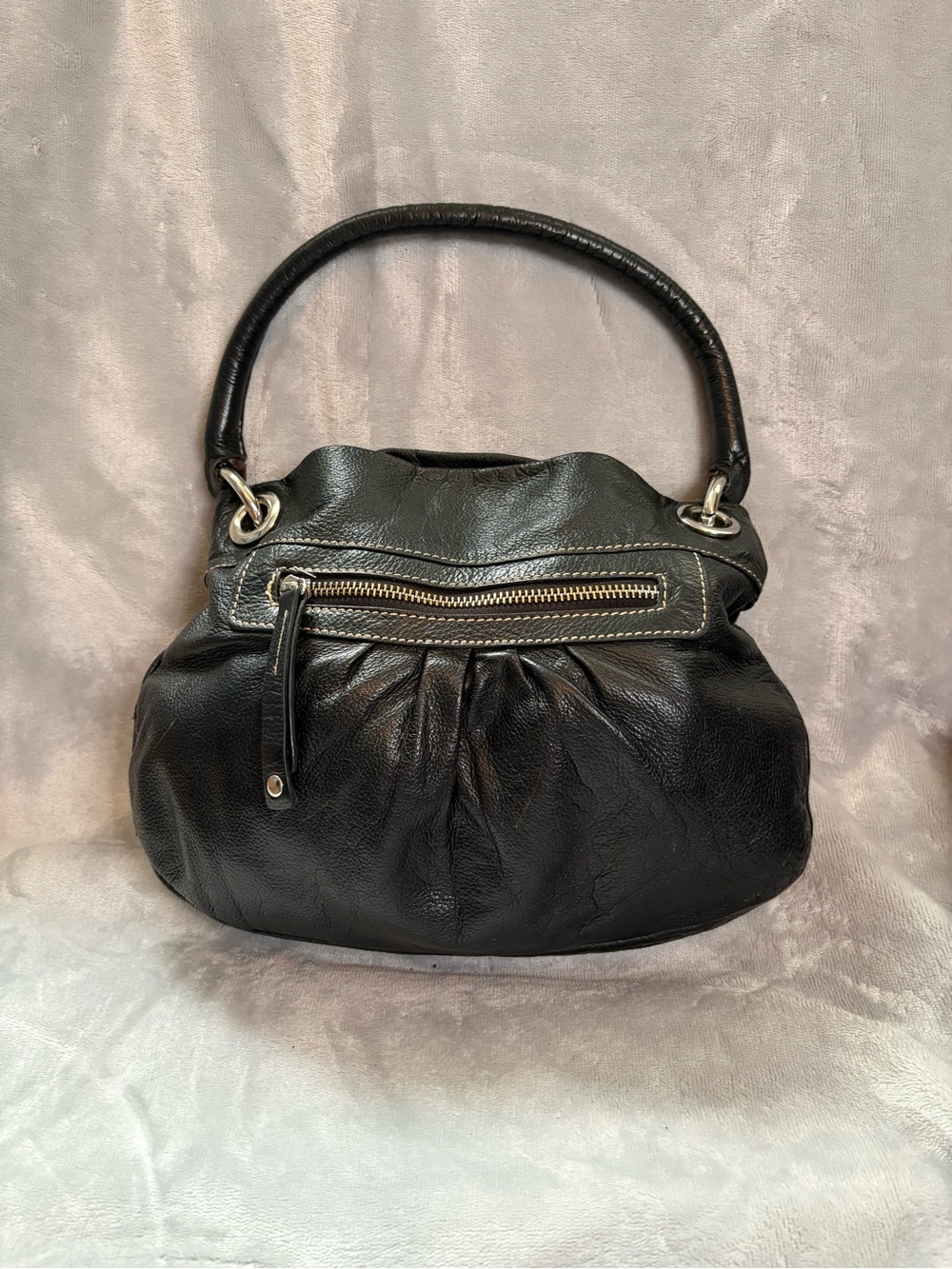 Vintage - Fairmont Hotels Roots Olivia Black Pebbled Leather - Very Rare